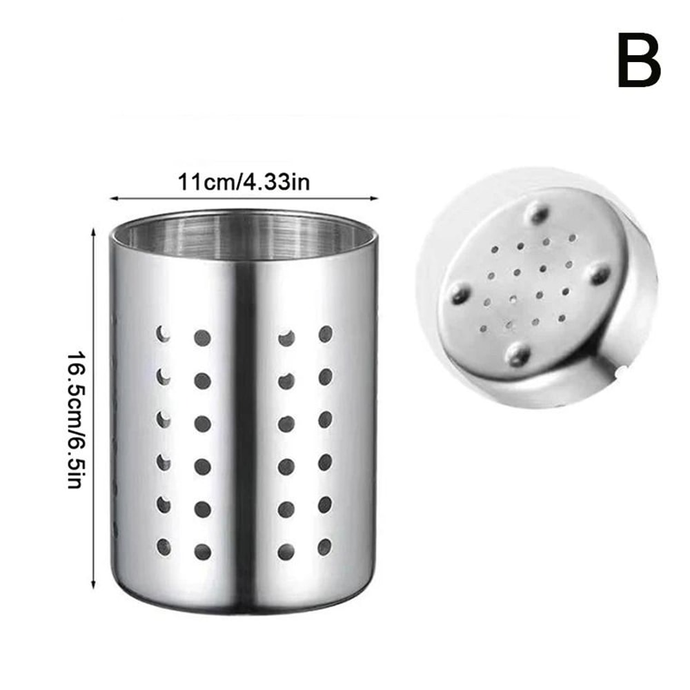 Stainless Steel Cutlery Chopstick Holder Breathable Countertop Organizer Executive Kitchen Drain 6