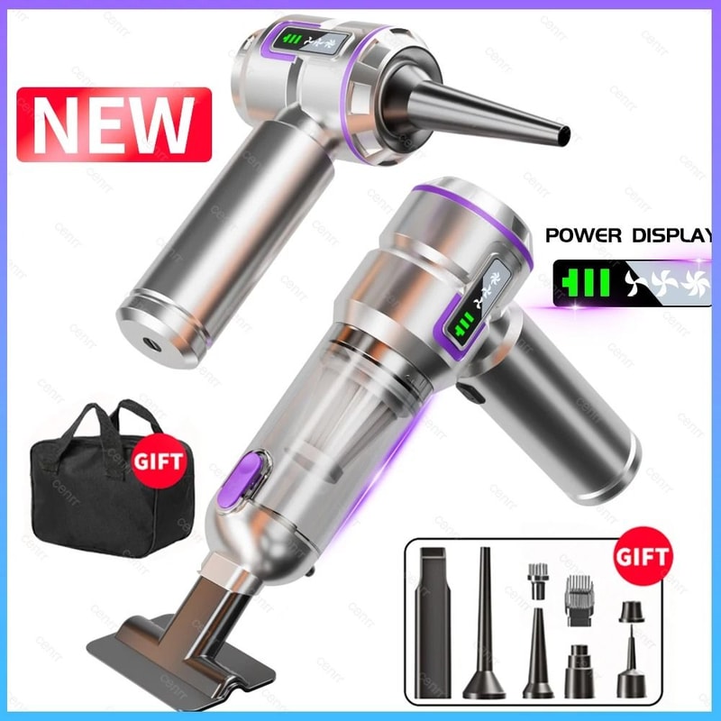 Powerful Mini Car Vacuum Blower Handheld Wireless Cleaning Machine Executive Interior Maintenanc 0