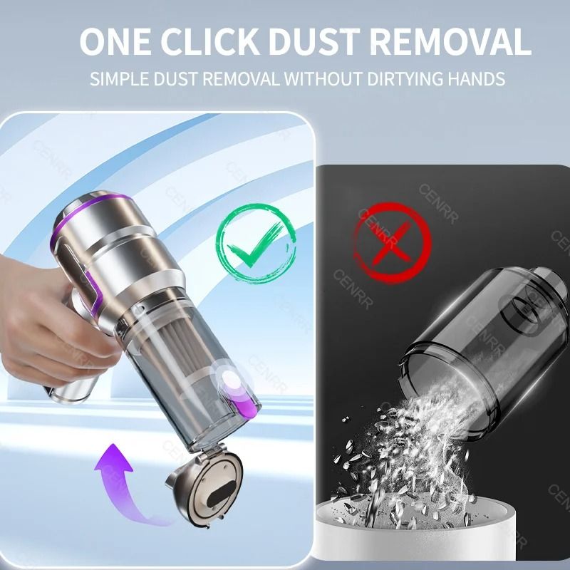 Powerful Mini Car Vacuum Blower Handheld Wireless Cleaning Machine Executive Interior Maintenanc 3