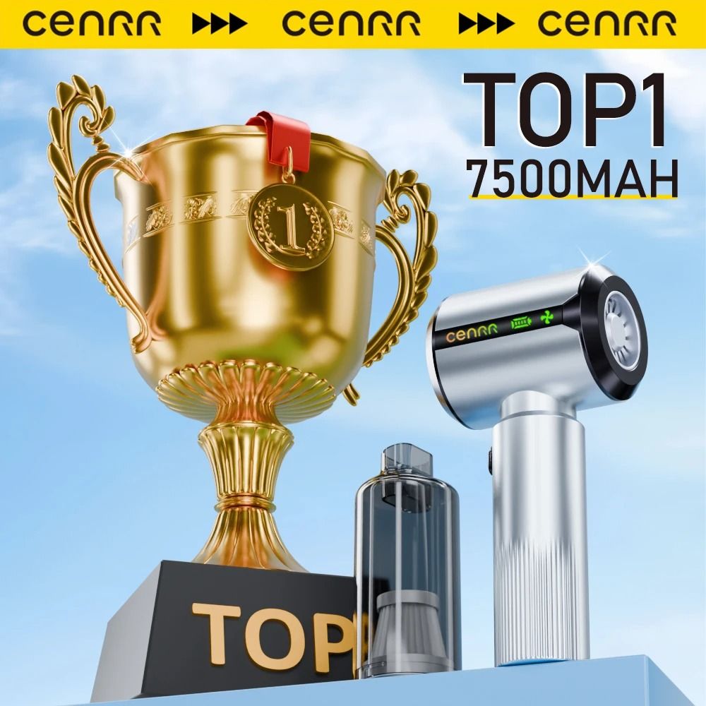 7500mAh HighSuction Handheld Vacuum Air Gun Integrated Dust Display Lamp Executive Interior Main 5