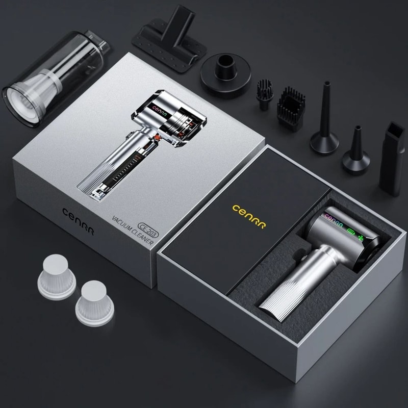 Wireless Mini Car Vacuum Powerful HighSuction Handheld Cleaner Portable Executive Interior Detail 7