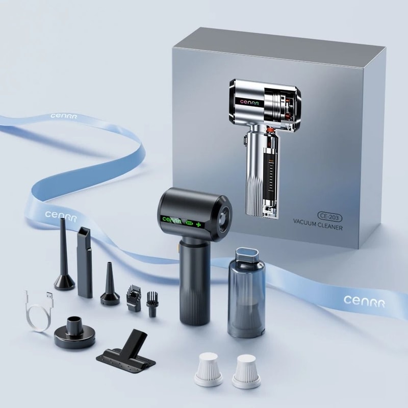 7500mAh Car Vacuum With Battery Display Powerful Handheld Wireless Cleaner Executive Interior Det 10