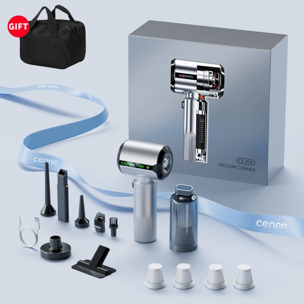 7500mAh Car Vacuum With Battery Display Powerful Handheld Wireless Cleaner Executive Interior Det 8