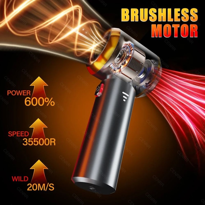 Mini HighPower Car Vacuum Blower Portable Handheld Wireless Cleaner Executive Interior Maintenan 1