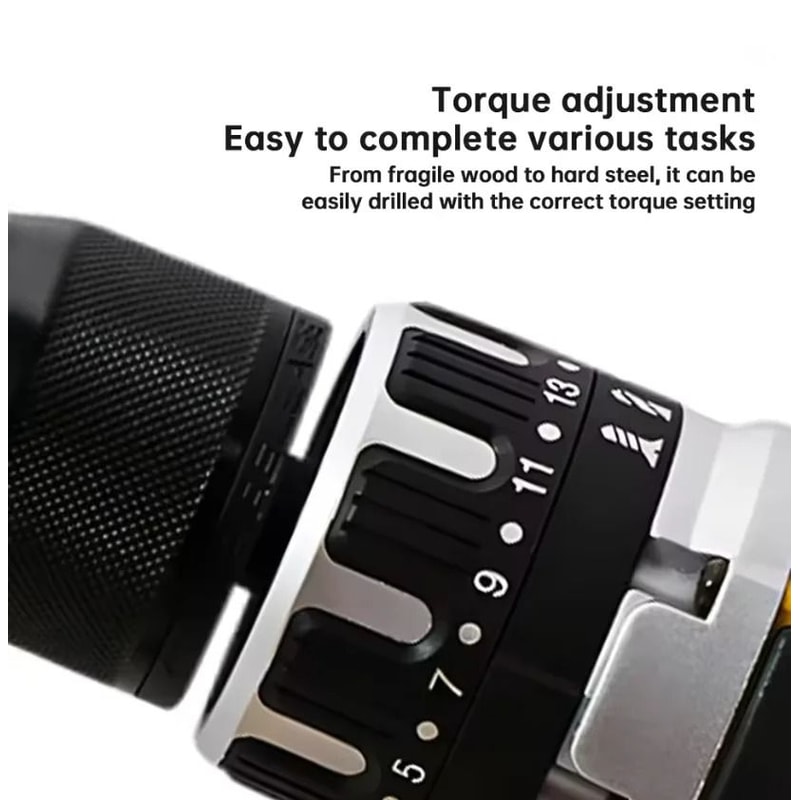 LithiumPowered Electric Drill Screwdriver Combo Impact Driver Home DIY Kit Executive Handheld To 2