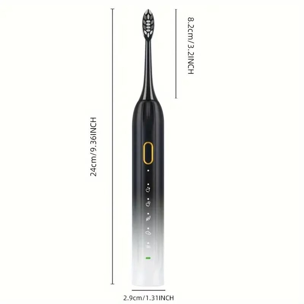Rotary Electric Toothbrush System Waterproof Rechargeable Cleaning Suite Executive 10Head Dental 3