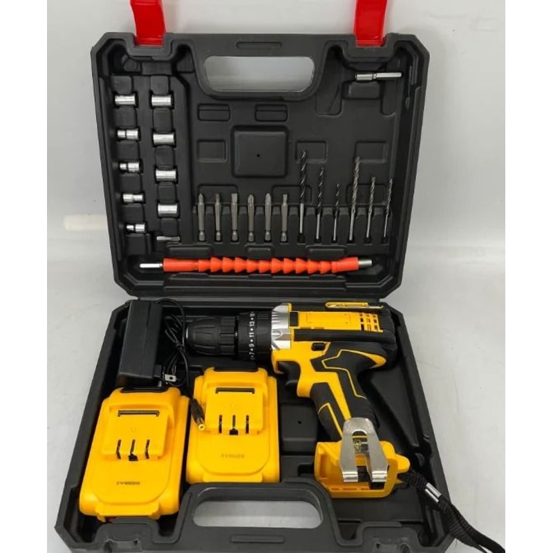 20V Electric Power Drill Suite Complete Home Repair Maintenance Kit Executive Structural DIY Too 7