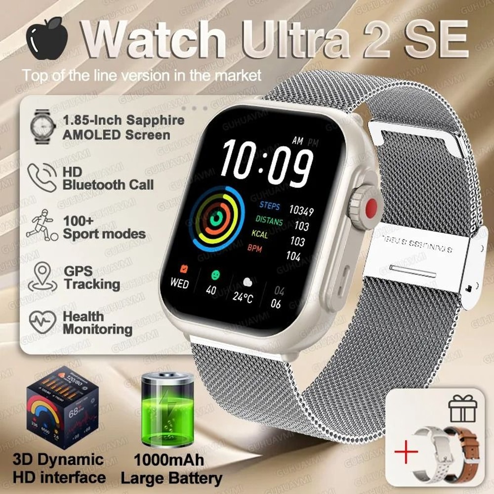 Ultra 2 Series Smart Watch 1000mAh Battery GPS Executive AMOLED Bluetooth Call Sport System 13
