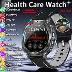 2025 laser diagnostic smartwatch | ecg+ppg body analysis system | executive uric acid & metabolic wellness tracker