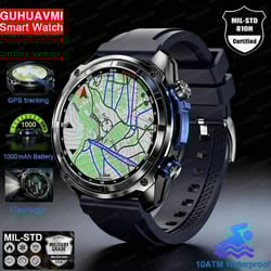2026 tactical offline map smartwatch | 4gb route navigation & gps | executive 10atm waterproof military outdoor system