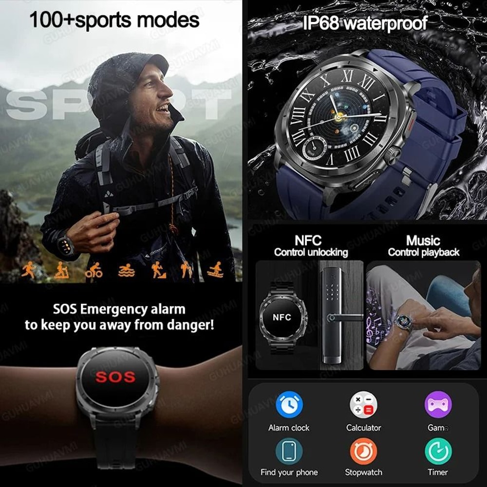2025 Nursing Health Smart Watch ECG Uric Acid Body Analysis Executive Blood Lipid BP Monitoring 5