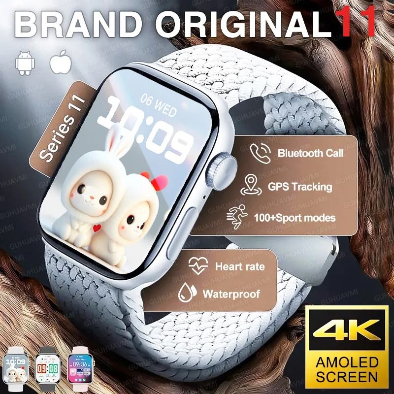Series 11 Original Smart Watch HD AMOLED Display GPS Track Executive Bluetooth Call Sport Welln 0