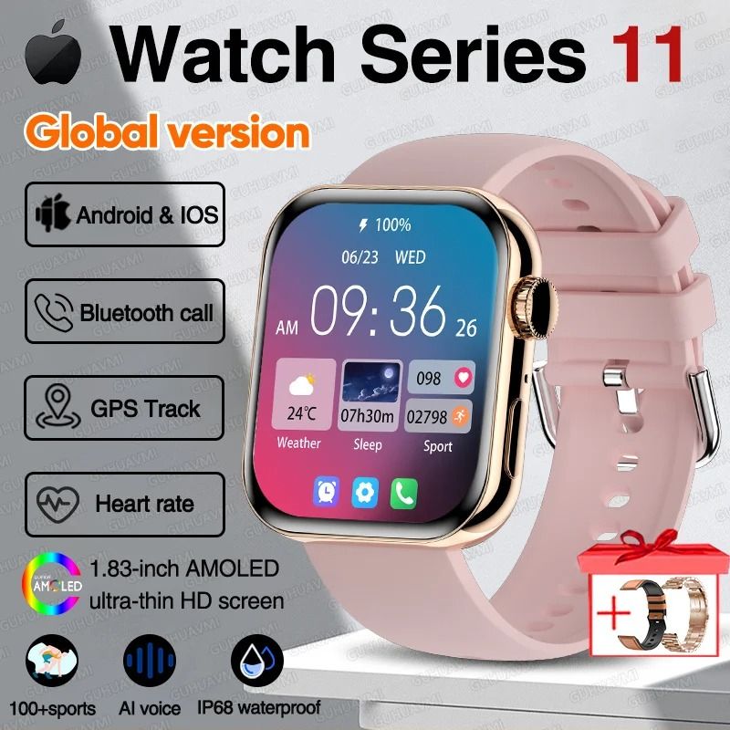 Series 11 Original Smart Watch HD AMOLED Display GPS Track Executive Bluetooth Call Sport Welln 17
