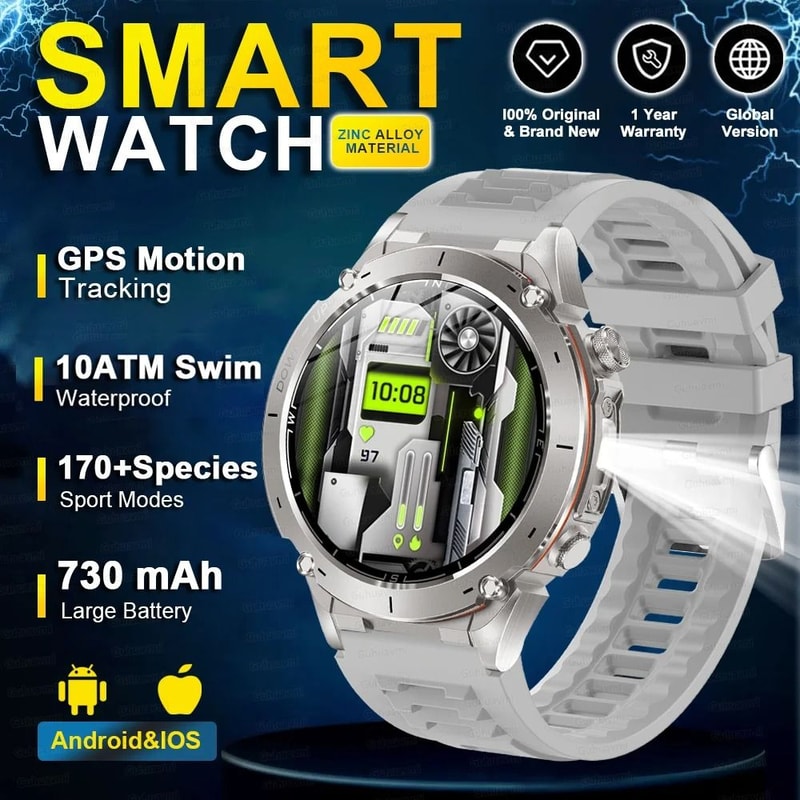 Genuine Stratos 4 GPS Smartwatch 143 AMOLED HD Display Executive Compass Barometric Altimeter Su 7
