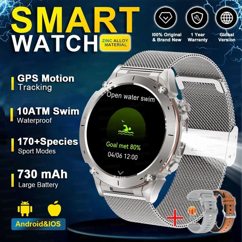 Genuine Stratos 4 GPS Smartwatch 143 AMOLED HD Display Executive Compass Barometric Altimeter Su 14