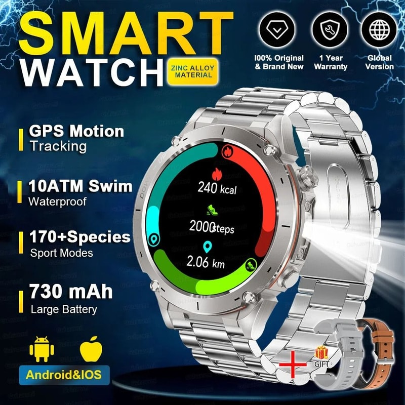 Genuine Stratos 4 GPS Smartwatch 143 AMOLED HD Display Executive Compass Barometric Altimeter Su 16
