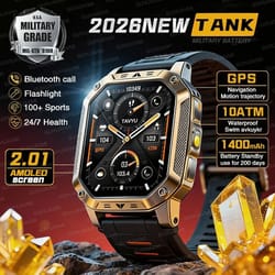 tank elite military gps smartwatch | 1400mah battery & 2.01" amoled | executive 10atm sos & flashlight system