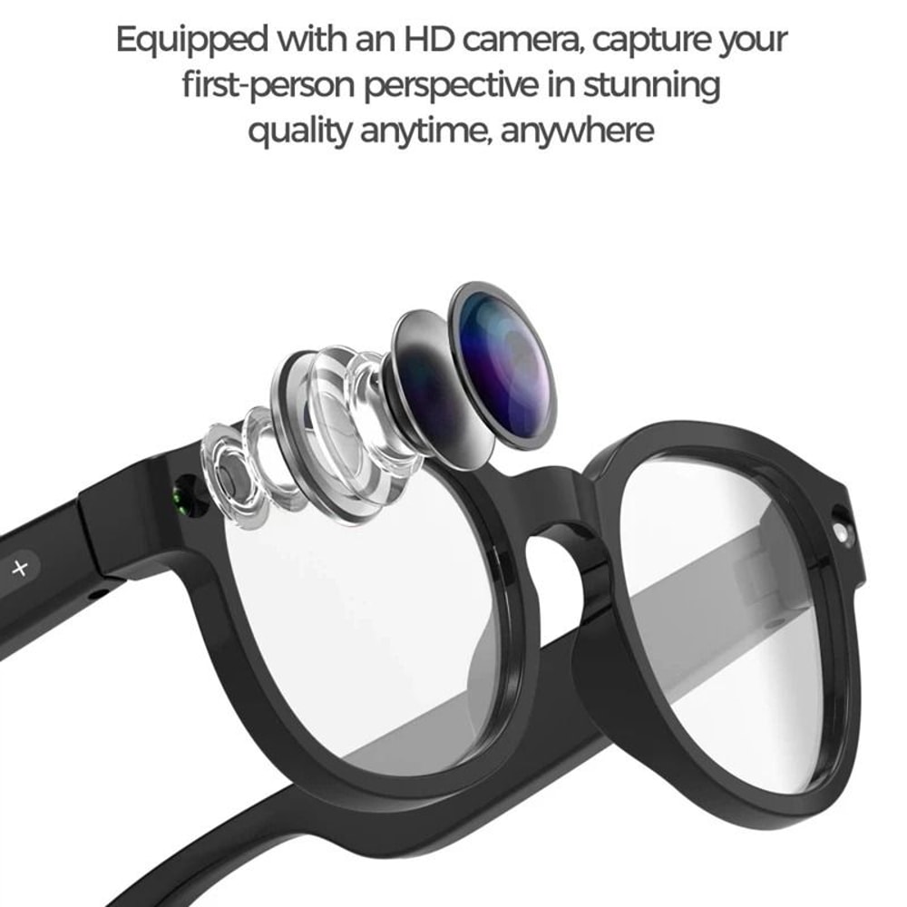 AI Smart Vision Glasses 8MP HD Video Shooting Voice Translation Executive Waterproof Cam Bluetoo 3
