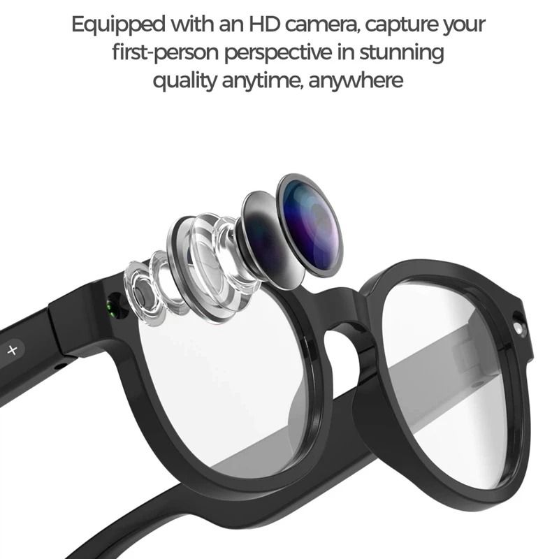 AI Smart Vision Glasses 8MP HD Video Shooting Voice Translation Executive Waterproof Cam Bluetoo 3