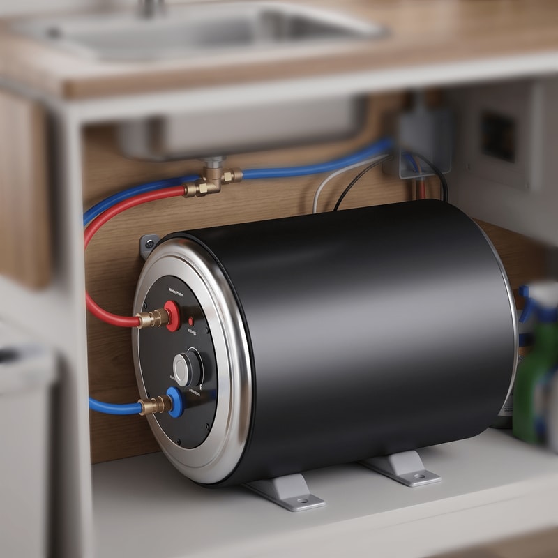 12V 200W Electric Hot Water Heater For RV And Camping 0