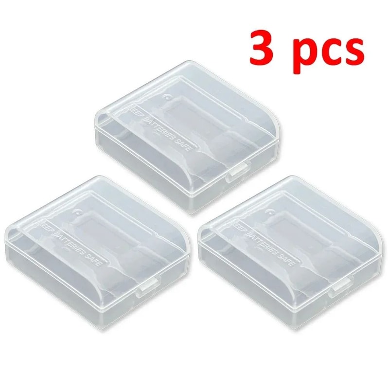 Transparent CR123A Battery Storage Vault DualSlot HighFidelity Protection System 9