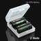 Transparent CR123A Battery Storage Vault DualSlot HighFidelity Protection System 3