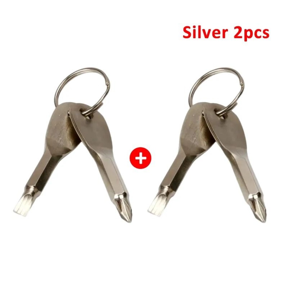 Multifunctional EDC Key Screwdriver 60mm SelfDefense Safety Interface 10