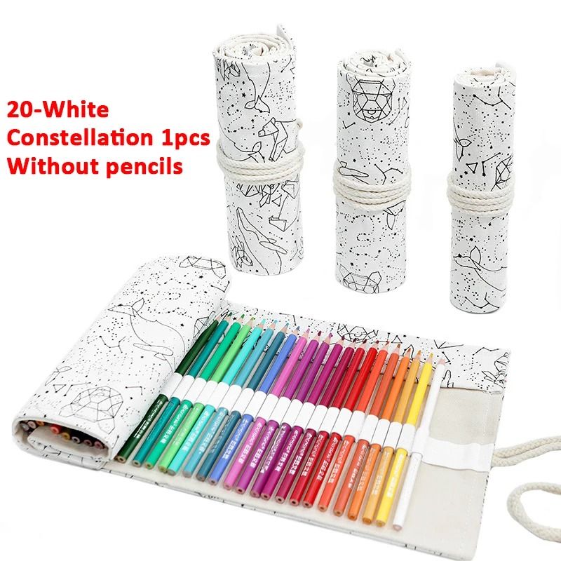 Artisan Canvas RollUp Case 12Slot HighFidelity Stationery Organizer 25