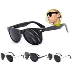 classic wayfarer pinhole vision trainer anti-fatigue stenopeic eye protection and myopia correction system