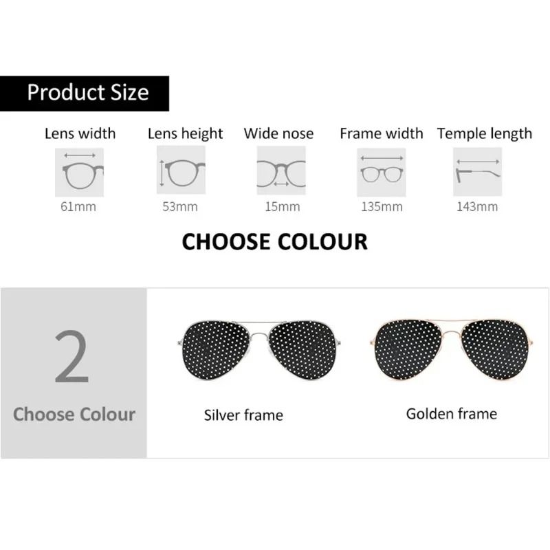 Classic Wayfarer Pinhole Vision Trainer AntiFatigue Stenopeic Eye Protection And Myopia Correction 1