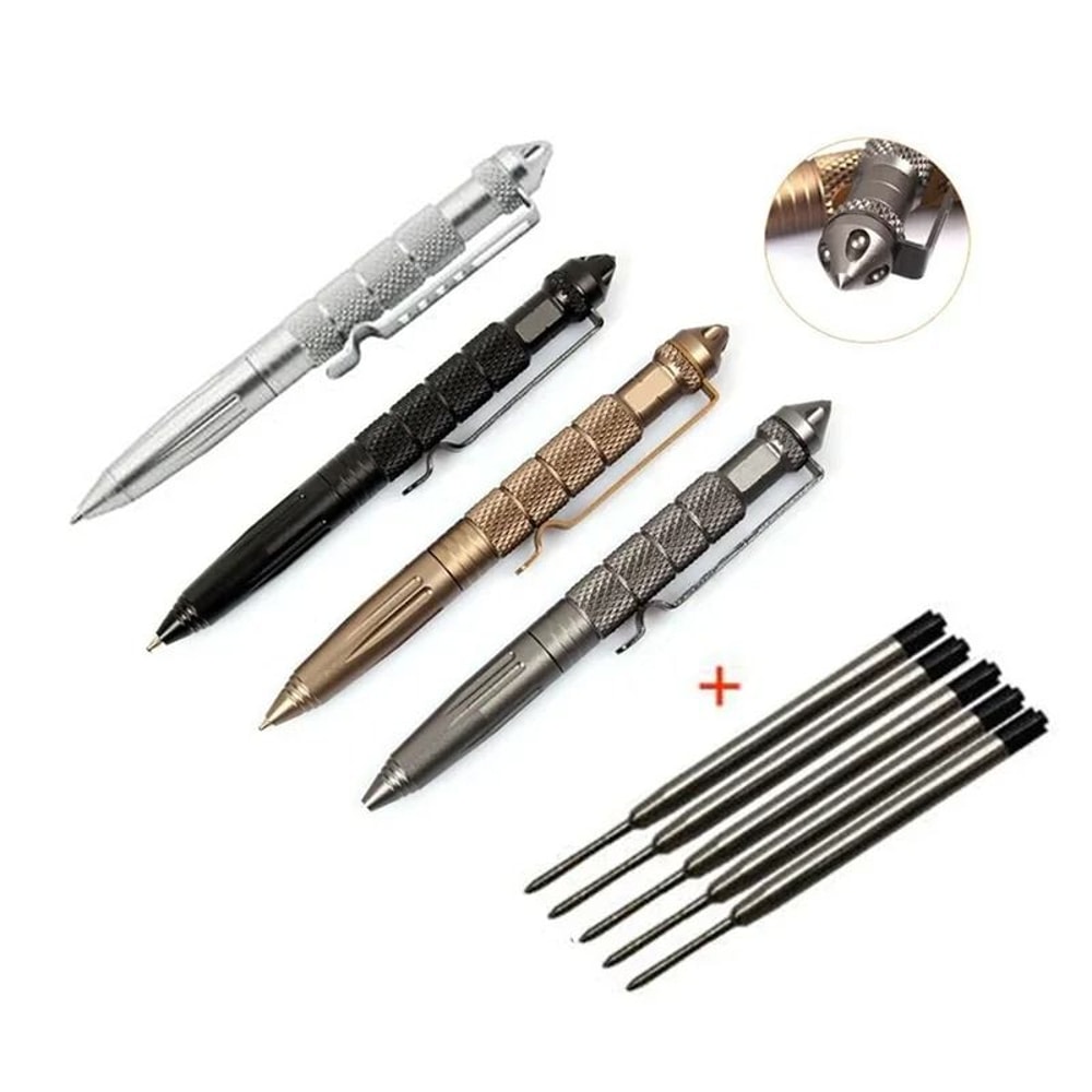 Multifunctional Mini Pocket Tactical Pen AntiSkid Defense Signature Tool For Outdoor Sports And Cam 0