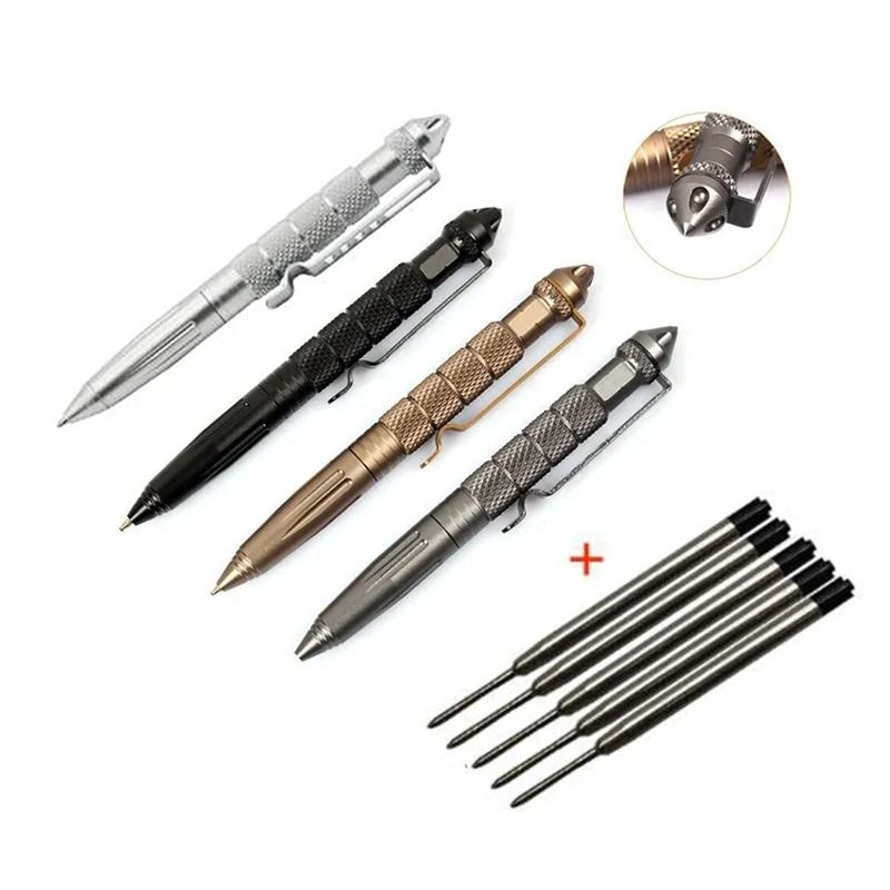 Multifunctional Mini Pocket Tactical Pen AntiSkid Defense Signature Tool For Outdoor Sports And Cam 0