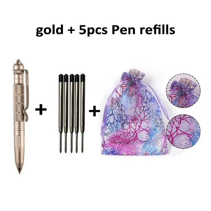 Multifunctional Mini Pocket Tactical Pen AntiSkid Defense Signature Tool For Outdoor Sports And Cam 12