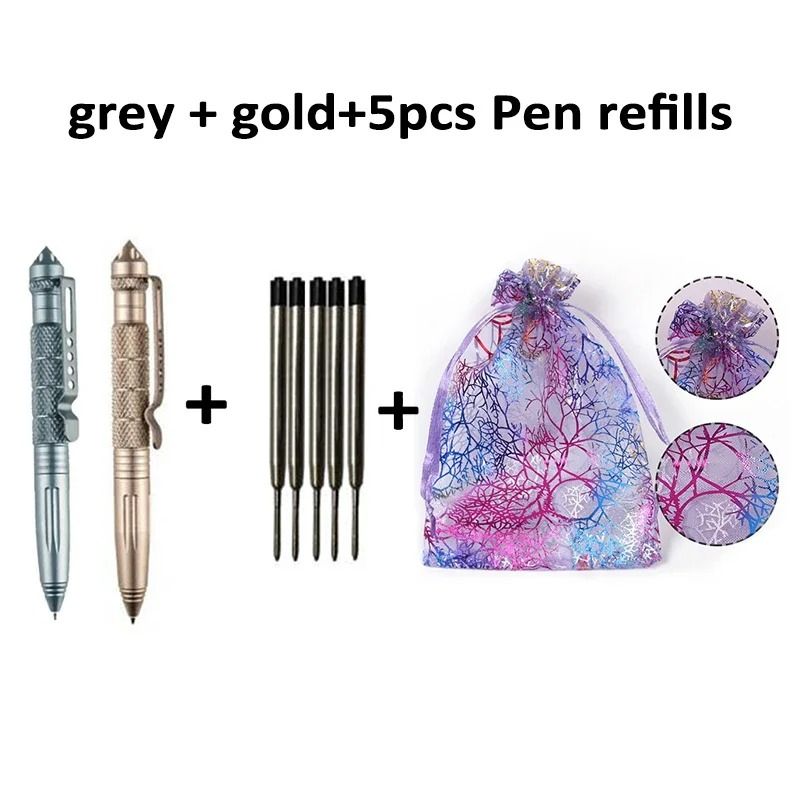 Multifunctional Mini Pocket Tactical Pen AntiSkid Defense Signature Tool For Outdoor Sports And Cam 16