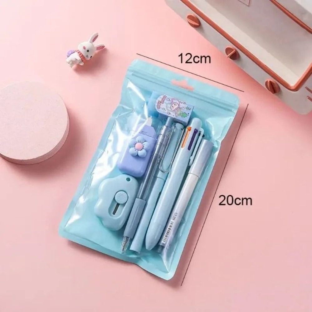 Complete 7in1 Stationery Set Back To School Gift With Eternal Pencil Correction Tape And MultiColor 5