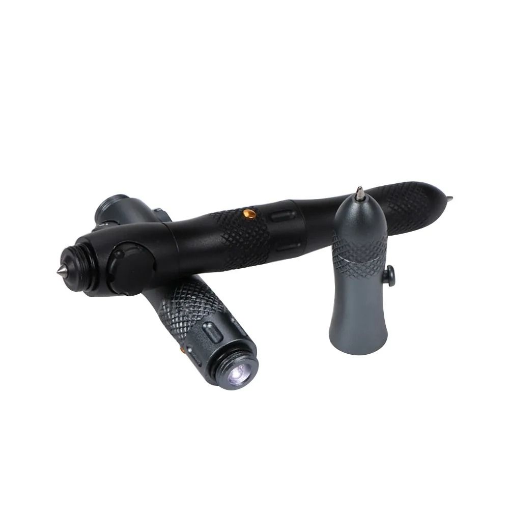Tactical Decompression Gyro Pen With Integrated LED Light And Window Breaker Emergency Survival Too 1