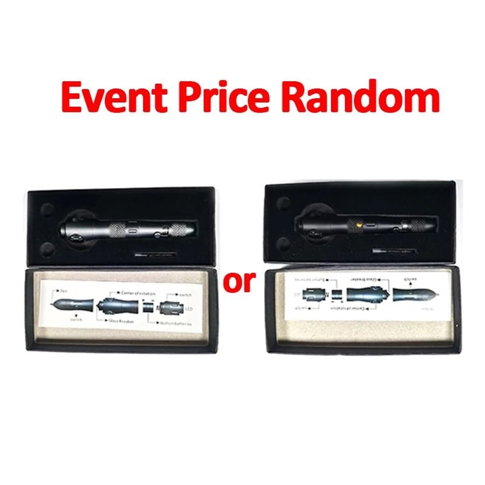 Tactical Decompression Gyro Pen With Integrated LED Light And Window Breaker Emergency Survival Too 10