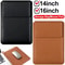 Premium PU Leather Laptop Sleeve 1416 Inch Protective Case Cover For MacBook Air 15 20232025 And Pr 0