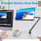 Aluminum 360 Rotating Tablet And Portable Monitor Stand Desk Mount With Long Arm For 16 Inch Screen 2