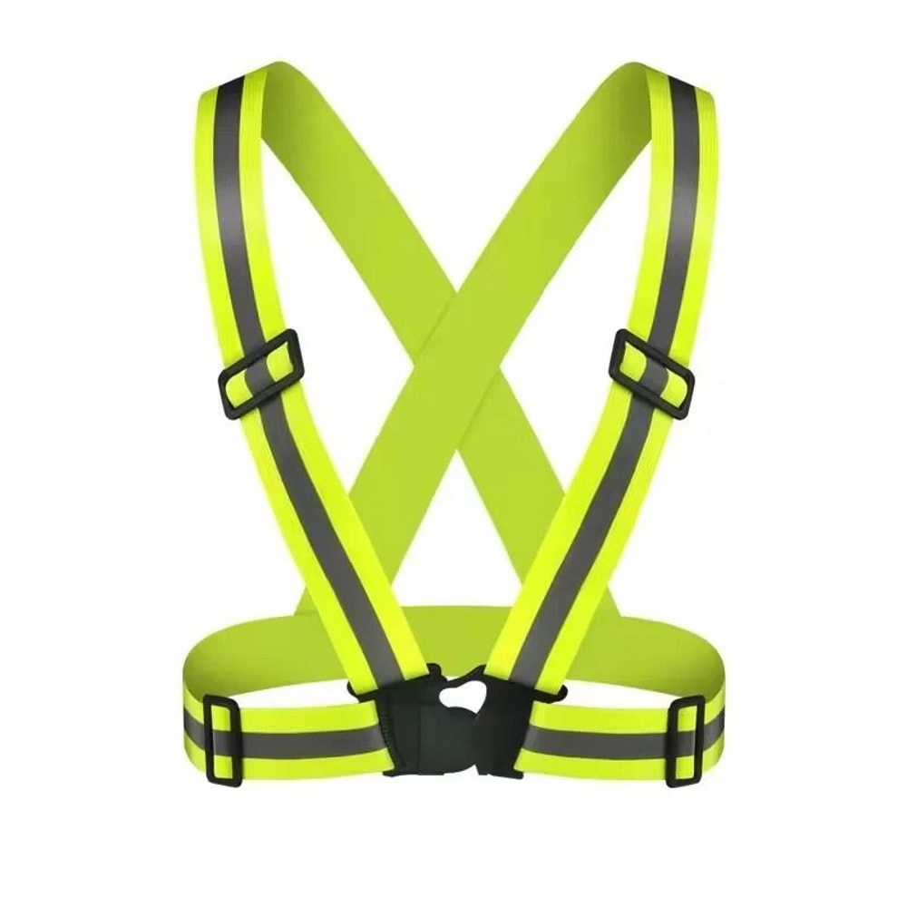 Adjustable Night Running Reflective Safety Vest Lightweight High Visibility Biking Gear For Walking 9