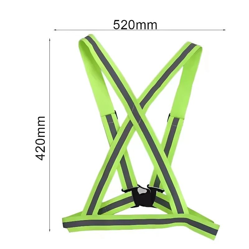 Adjustable Night Running Reflective Safety Vest Lightweight High Visibility Biking Gear For Walking 4