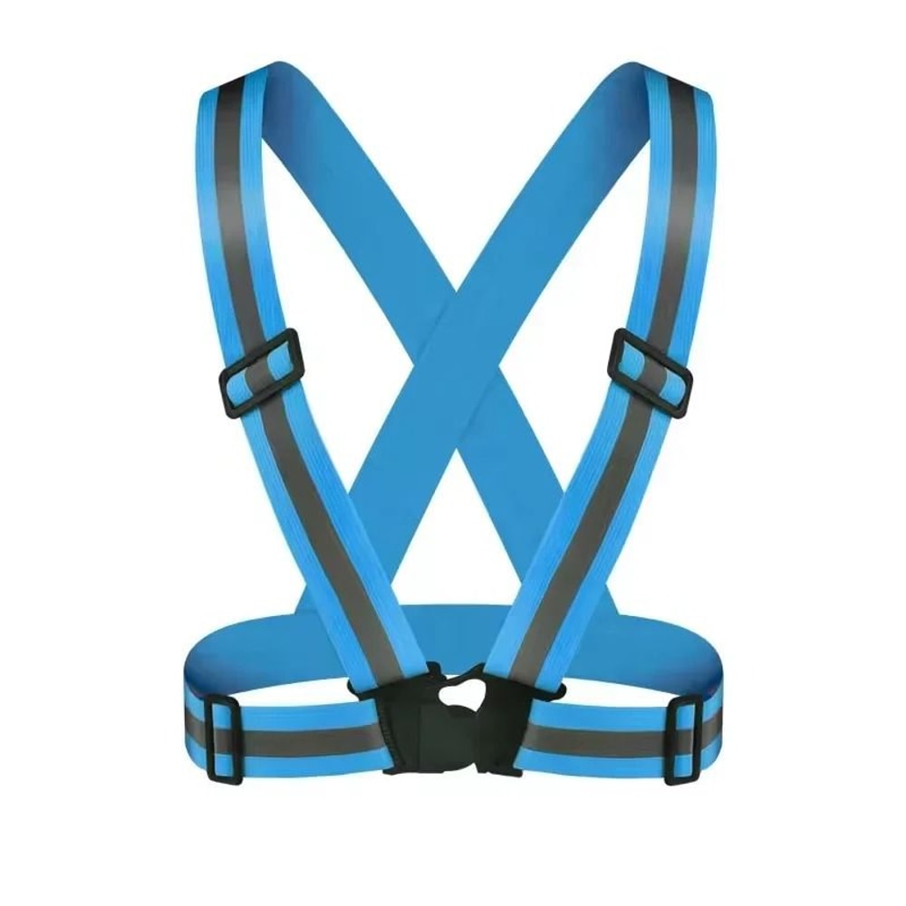 Adjustable Night Running Reflective Safety Vest Lightweight High Visibility Biking Gear For Walking 7