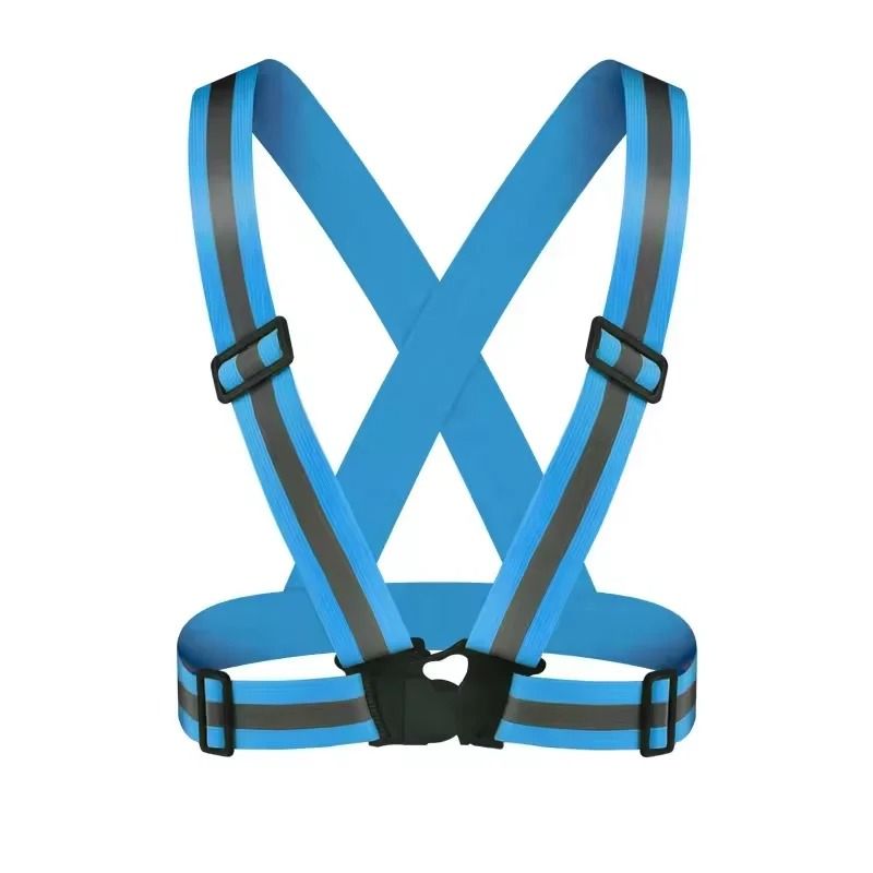 Adjustable Night Running Reflective Safety Vest Lightweight High Visibility Biking Gear For Walking 7