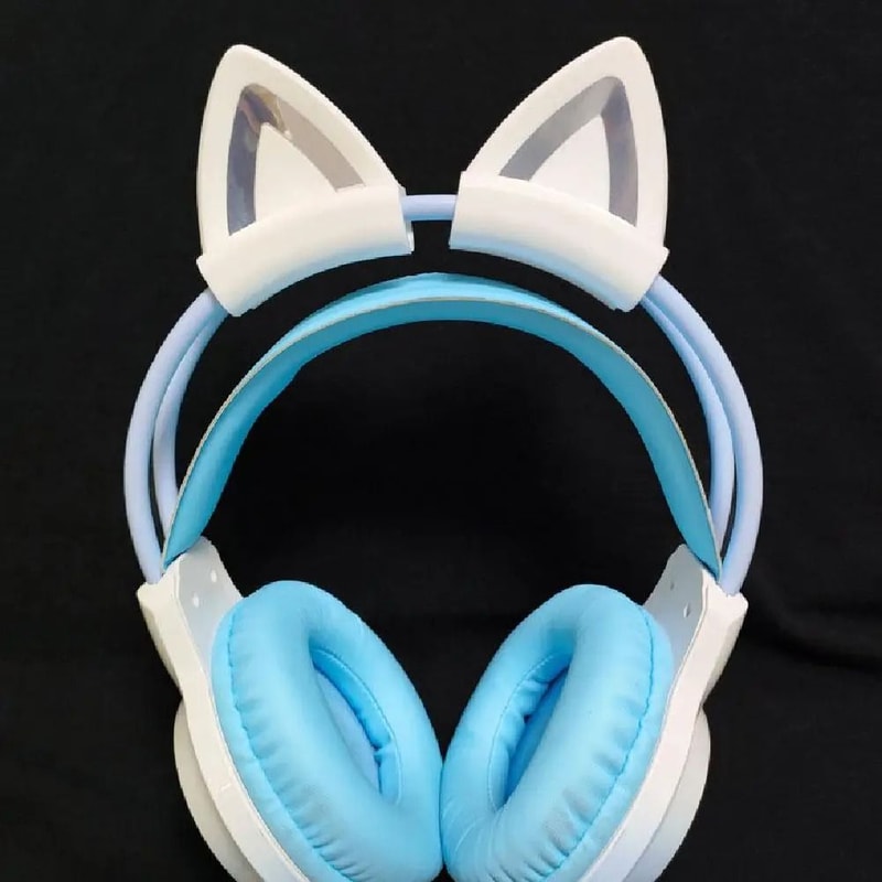 Universal Silicone Cat Ear Attachment For Gaming Headsets Lightweight Stereo Headphone Decoration P 1