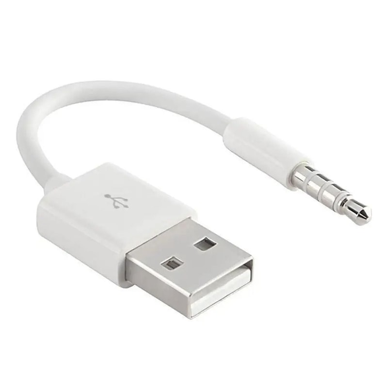 USB To 35mm Sync Data And Audio Charger Cable For IPod Shuffle 3rd 4th 5th 6th Generation High Spee 1