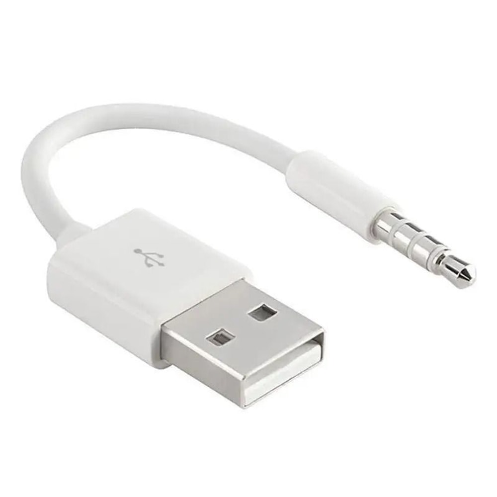 USB To 35mm Sync Data And Audio Charger Cable For IPod Shuffle 3rd 4th 5th 6th Generation High Spee 6