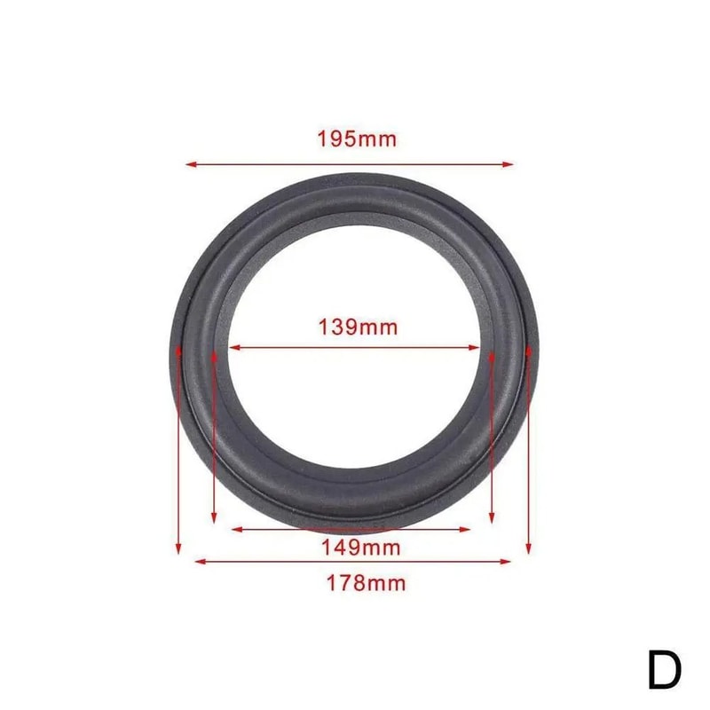 Professional Speaker Rubber Edge Surround Repair Kit For 412 Inch Woofers HighElasticity Replacemen 9
