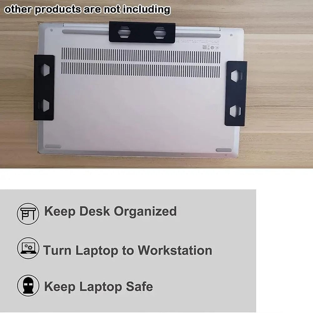 Professional UnderDesk Laptop Storage Mount Heavy Duty Aluminum Desktop Organizer For Home Office 3
