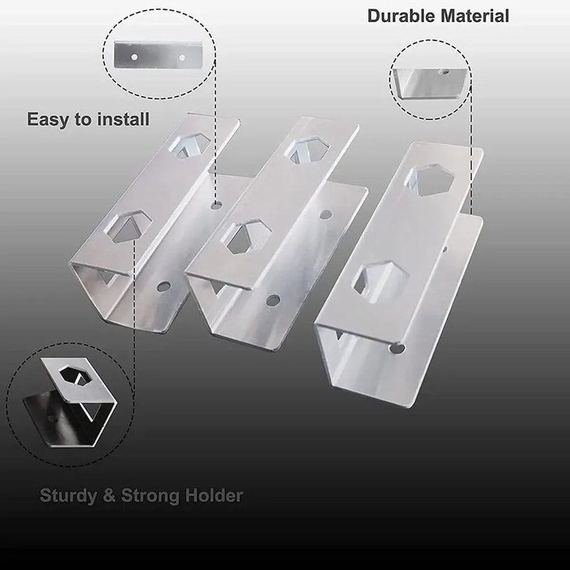 Professional UnderDesk Laptop Storage Mount Heavy Duty Aluminum Desktop Organizer For Home Office 4