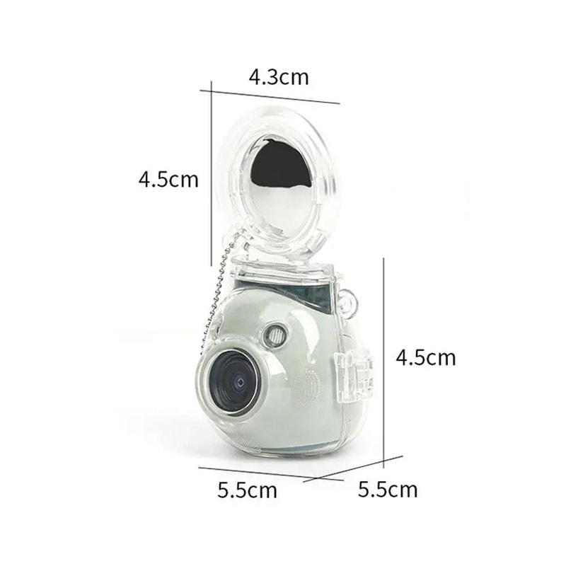 Fuji Instax Pal Crystal Case Transparent AntiScratch Protective Shell With Integrated Selfie Mirror 4